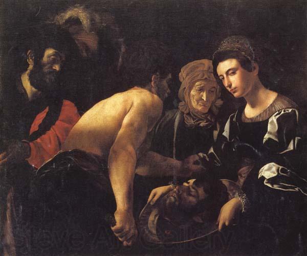 CARACCIOLO, Giovanni Battista Salome with the Head of John the Baptist Norge oil painting art